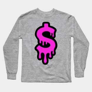 pink money symbol Long Sleeve T-Shirt